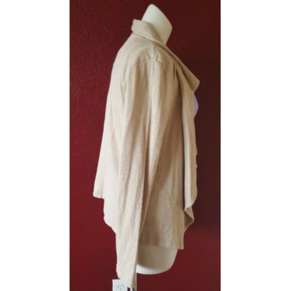 New MOD-O-DOC Draped Open Front Knit Cardigan Sweater M - Picture 2 of 5